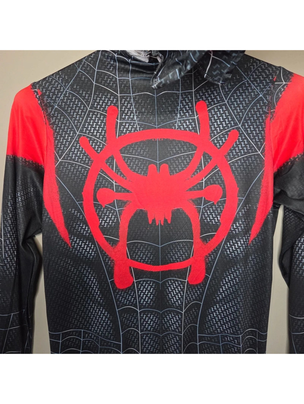Miles Morales Spider-Man Cosplay Costume Spandex Bodysuit Lg
